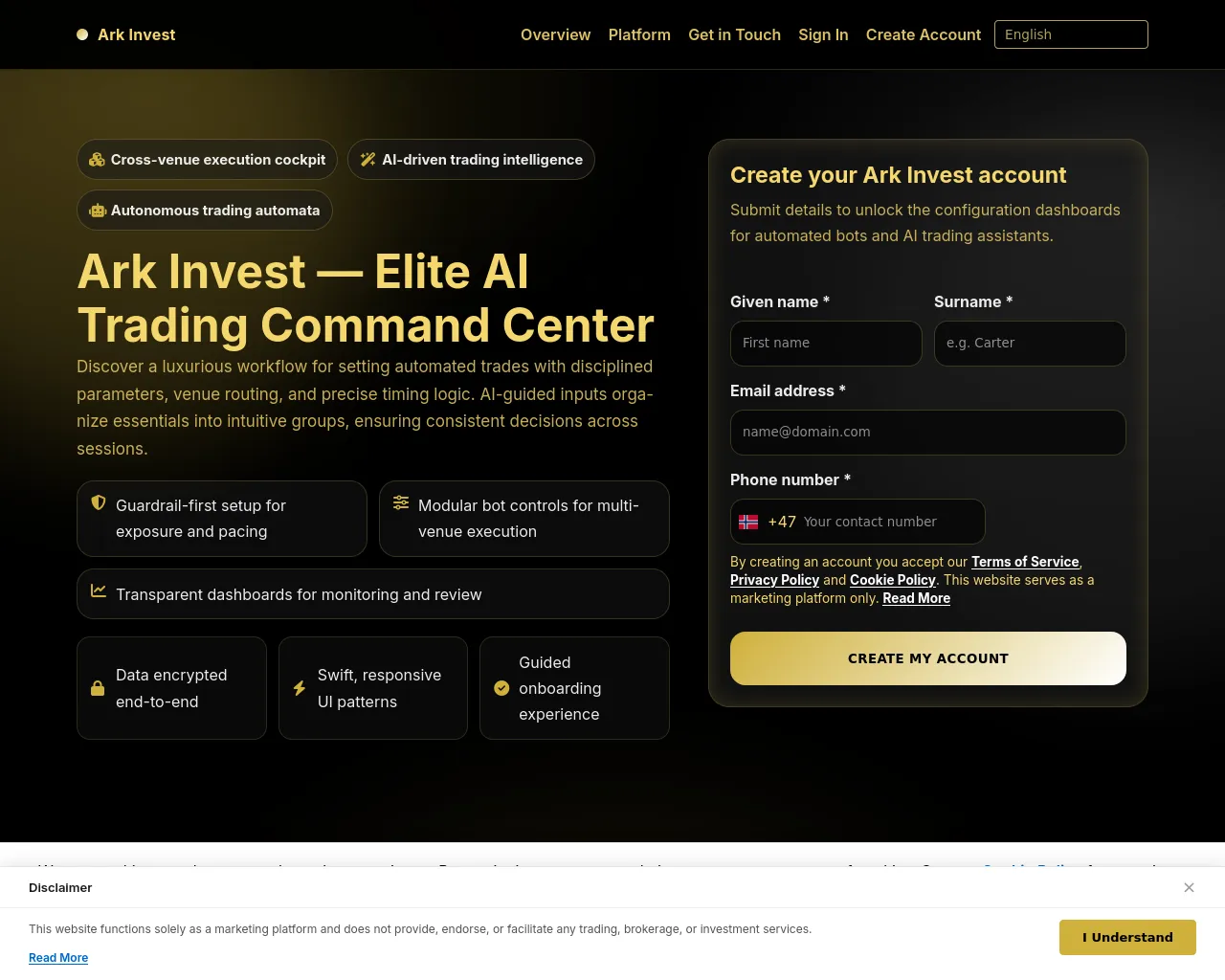 Screenshot of ark-invest.club