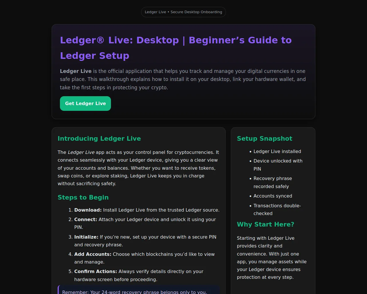 Screenshot of ledger-live-login-dcb.pages.dev