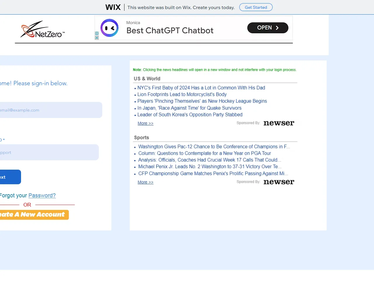 Screenshot of valerieann1990.wixsite.com