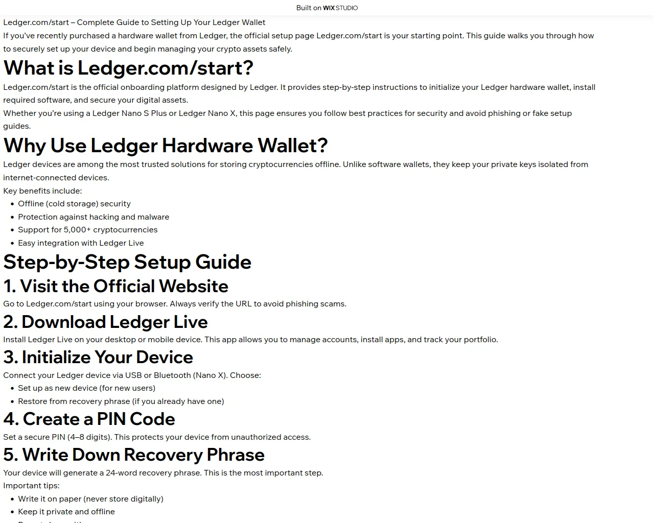 Screenshot of startledegrr.wixstudio.com