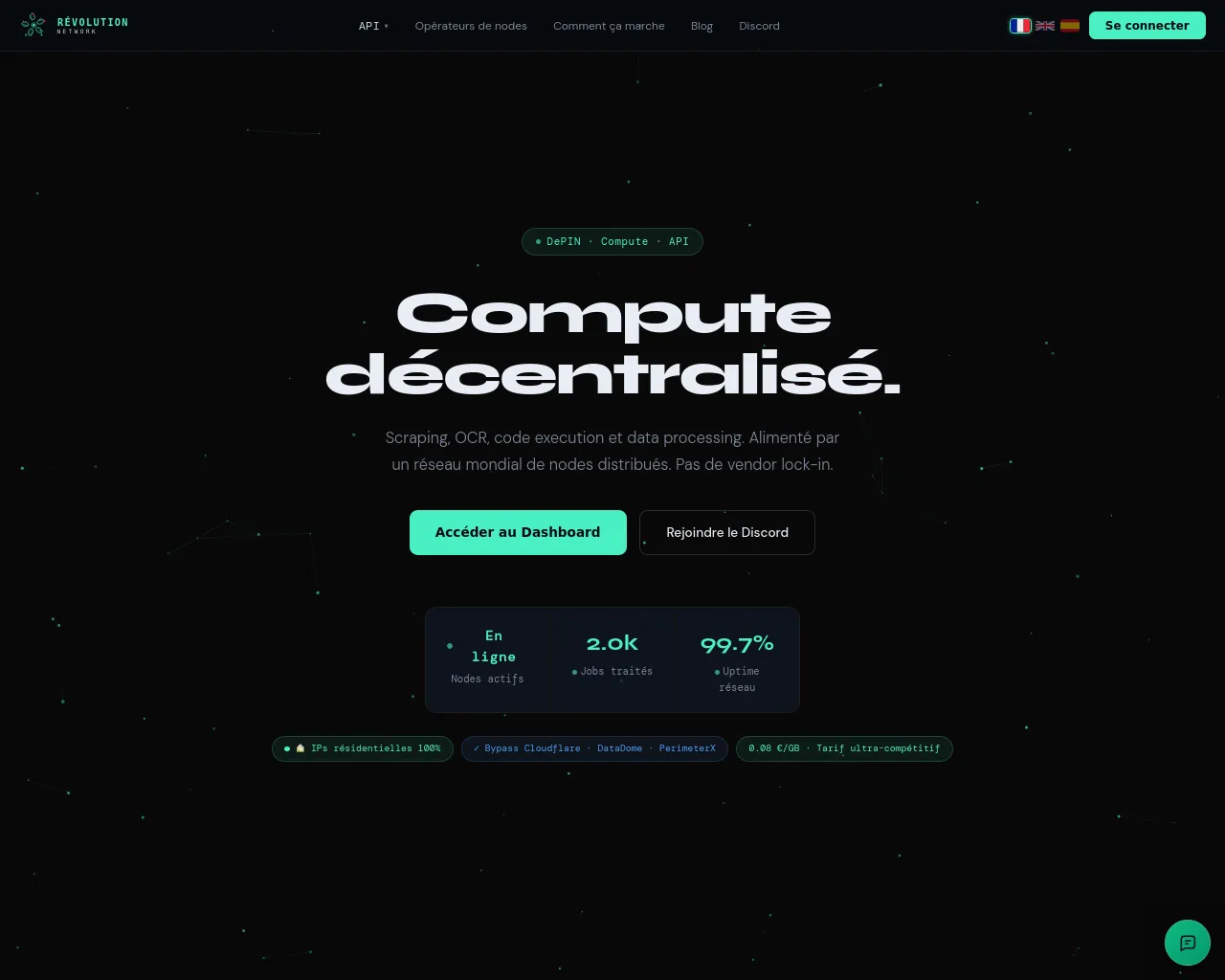 Screenshot of revolution-network.fr
