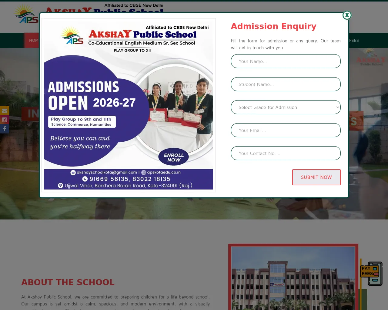Screenshot of apskotaedu.co.in