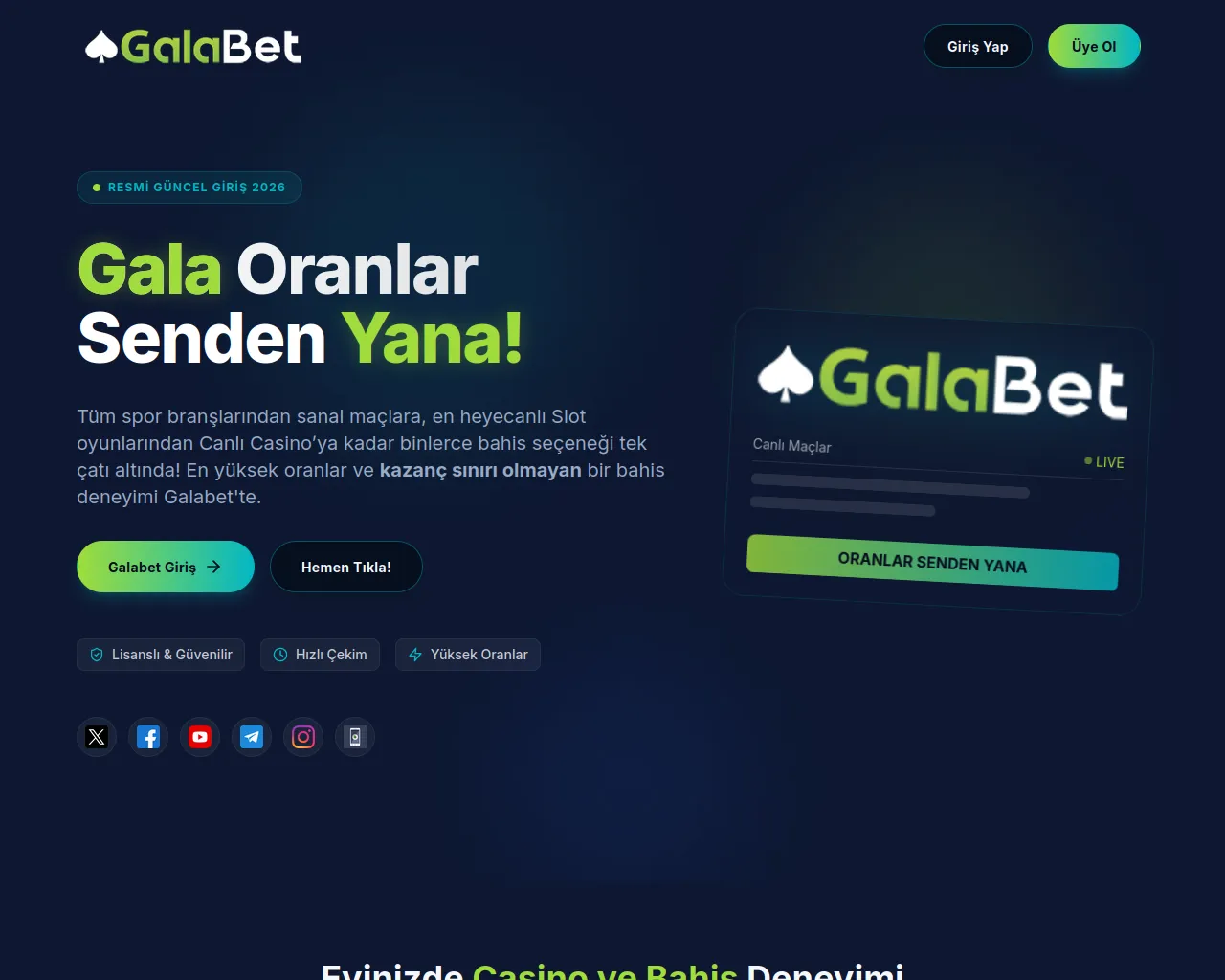 Screenshot of galabet.win-turkey.vip
