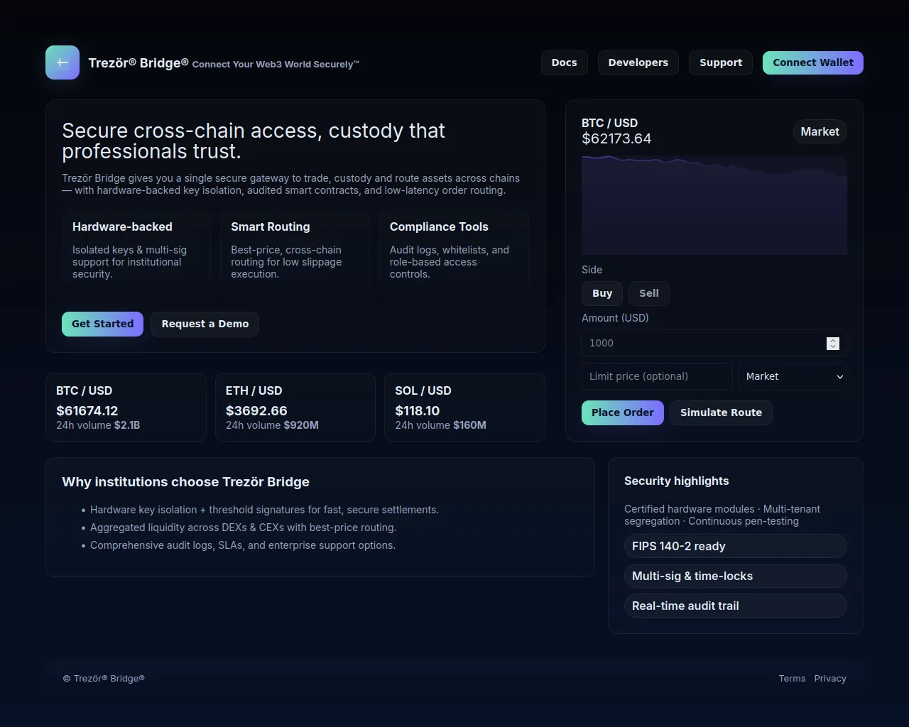 Screenshot of bridge-trazro.pages.dev