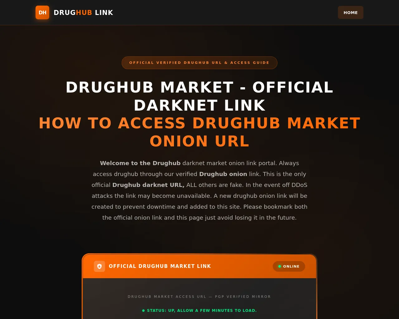 Screenshot of officialdrughub.com