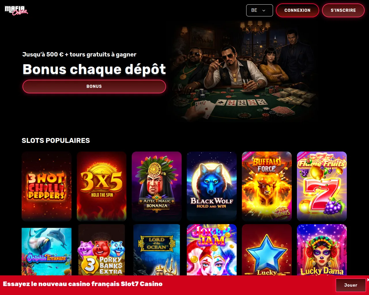 Screenshot of casinos-mafia-enligne.com