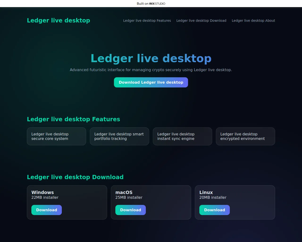 Screenshot of us-desktop-global.wixstudio.com