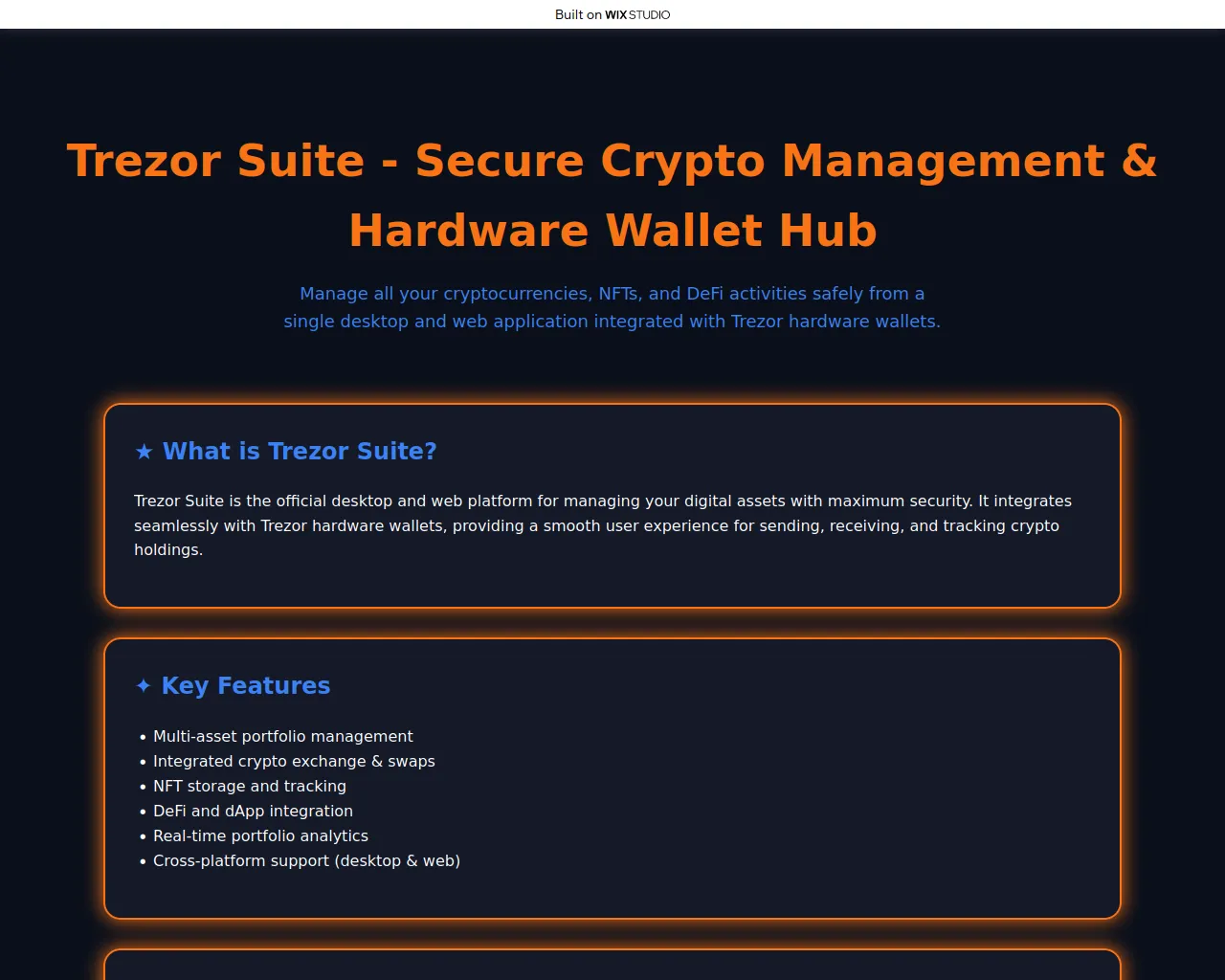 Screenshot of desktop-trexersuit.wixstudio.com