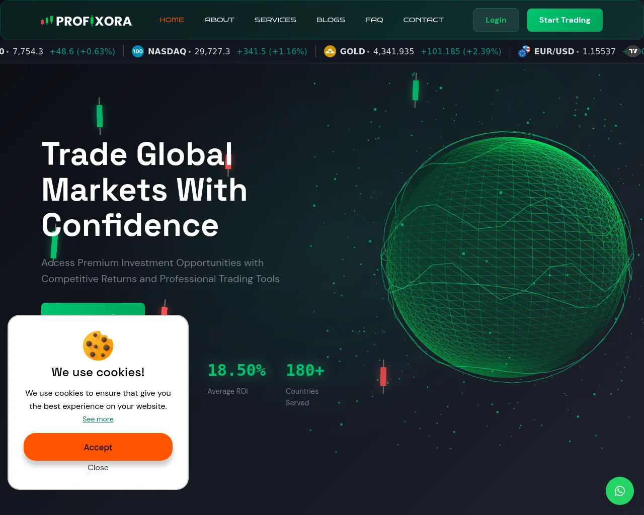 Screenshot of profixora.com