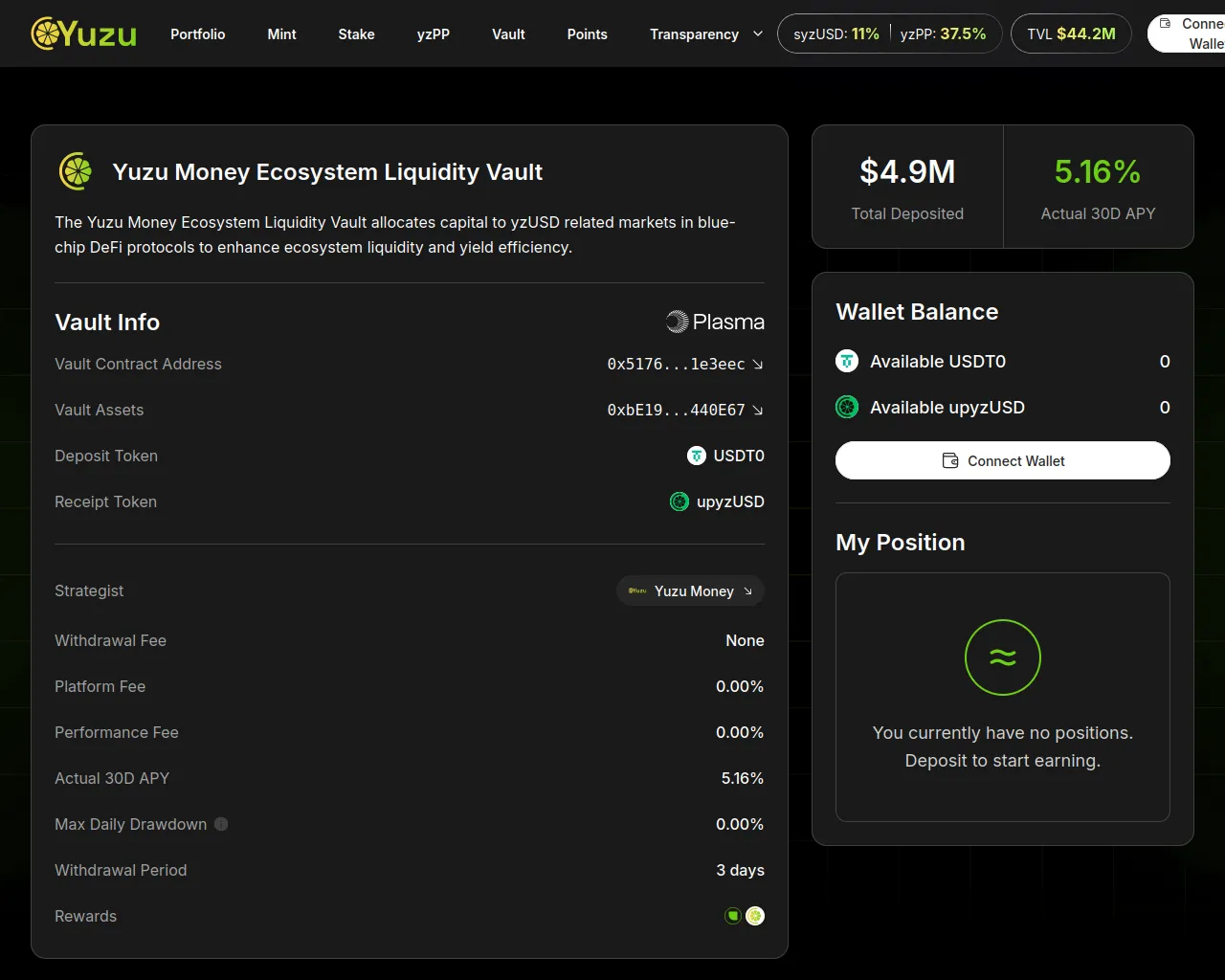 Screenshot of yuzumoney.xyz