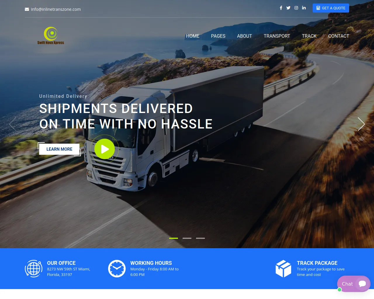 Screenshot of swiftnovaxpress.live