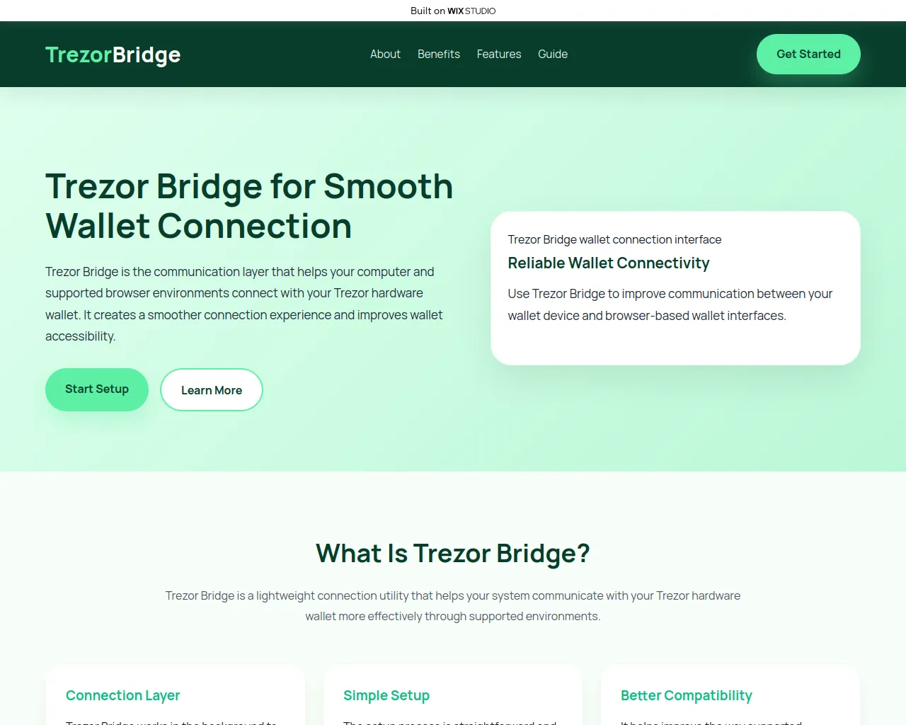 Screenshot of bridgeenus.wixstudio.com