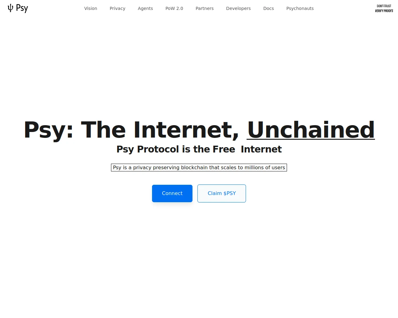 Screenshot of psy-foundation.xyz