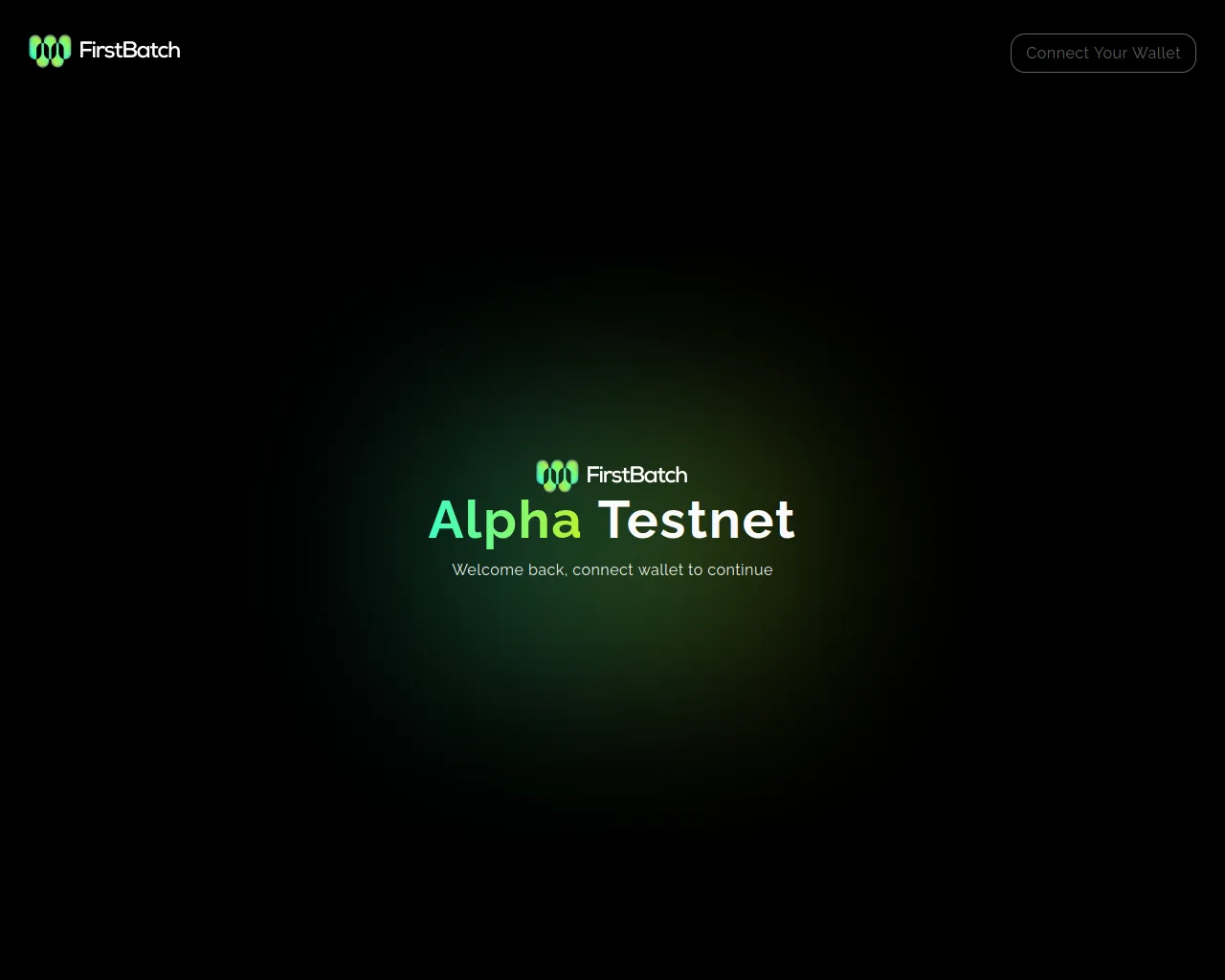 Screenshot of app.firstbatch.xyz