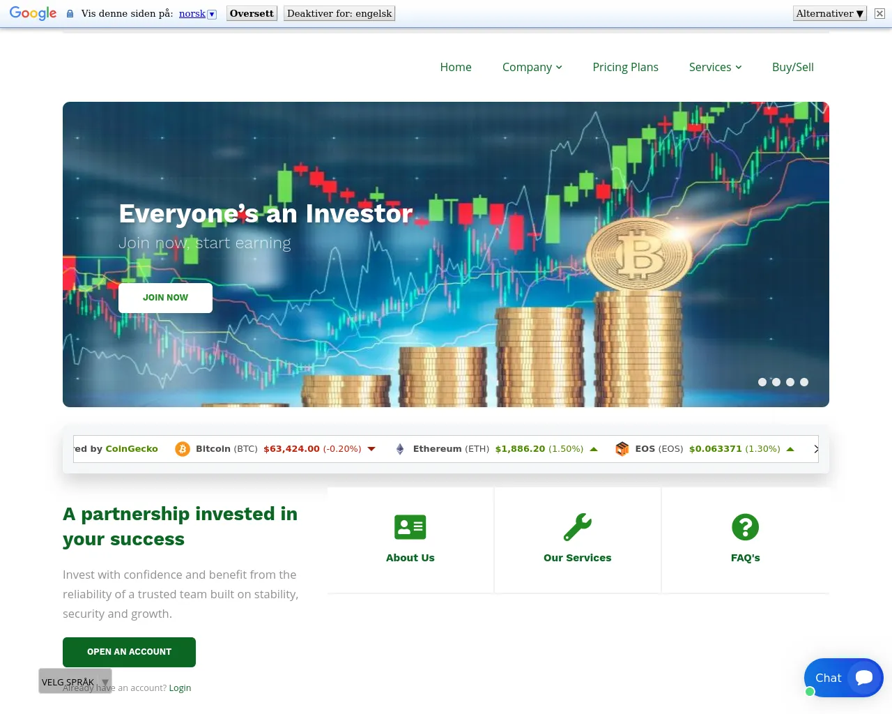 Screenshot of titaniumtradingco.com