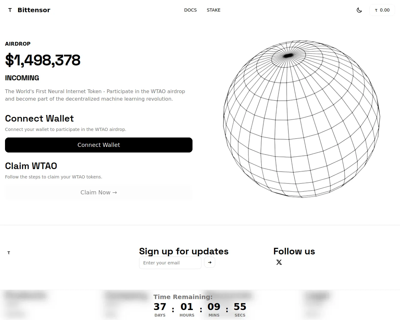 Screenshot of claim-the-tao.vercel.app