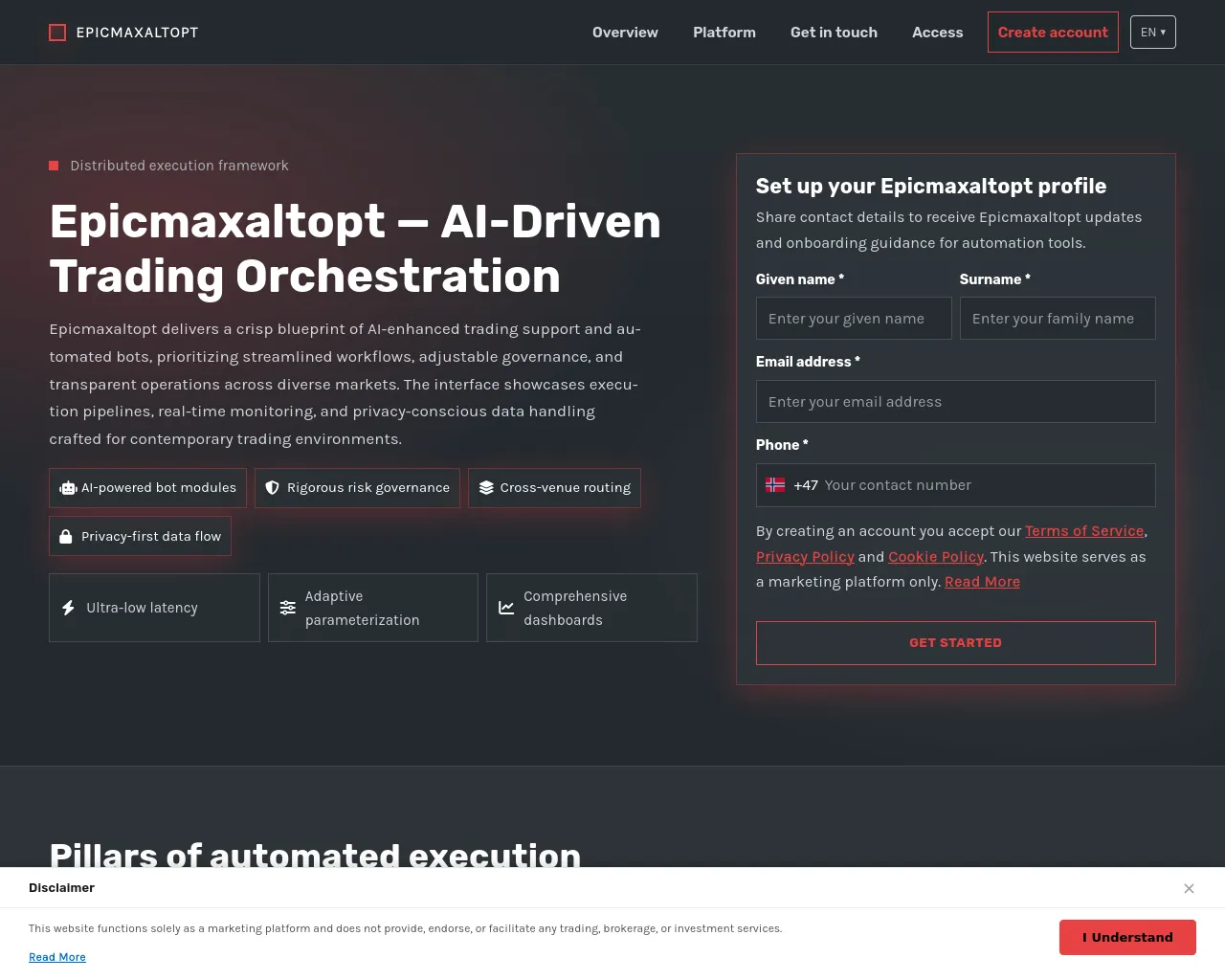 Screenshot of epicmaxaltopt.pro