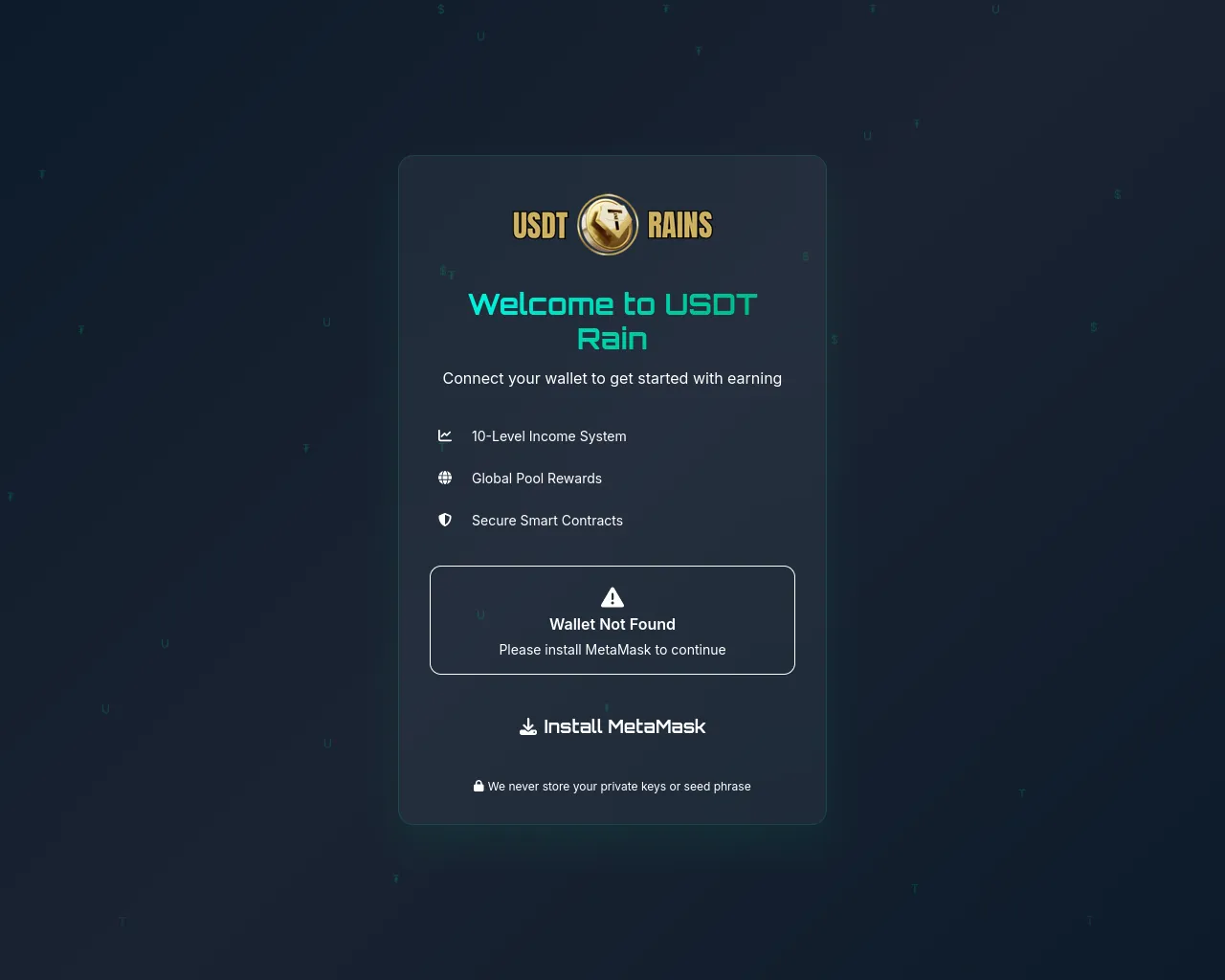 Screenshot of usdtrains.techminds.info