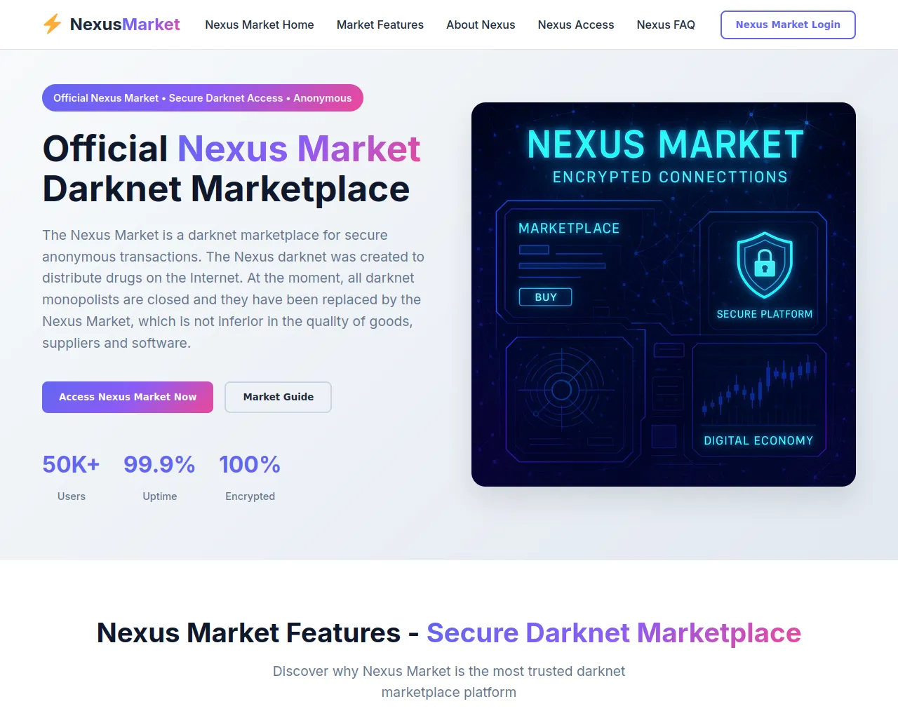 Screenshot of nexusonionlink.com