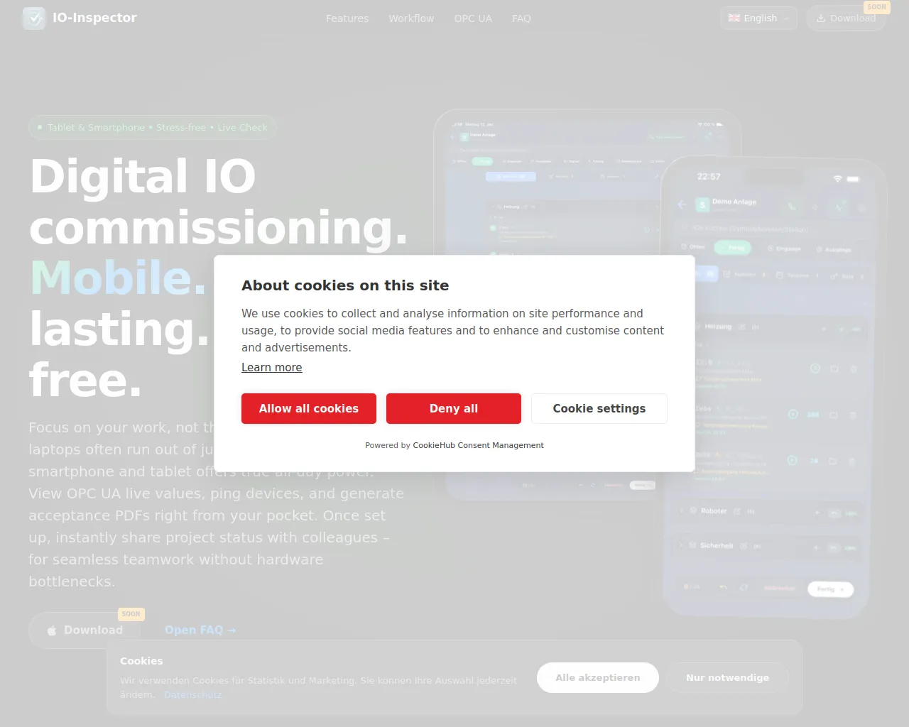 Screenshot of io-inspector.com