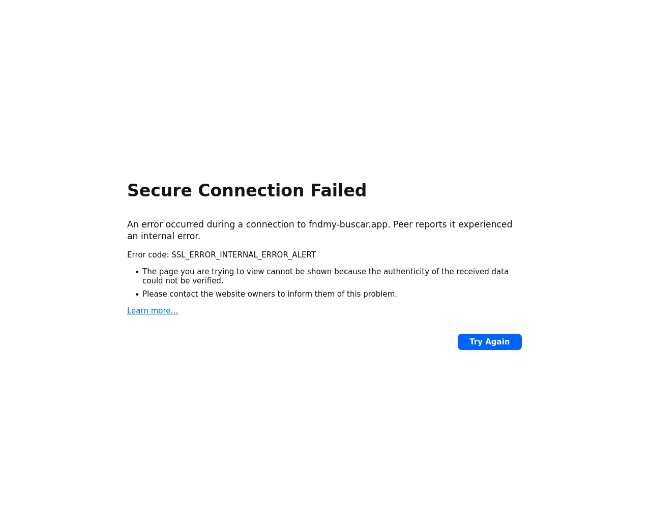 Screenshot of fndmy-buscar.app