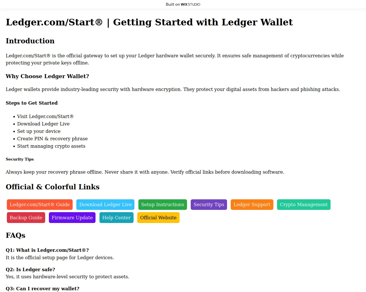 Screenshot of intro-homepage.wixstudio.com