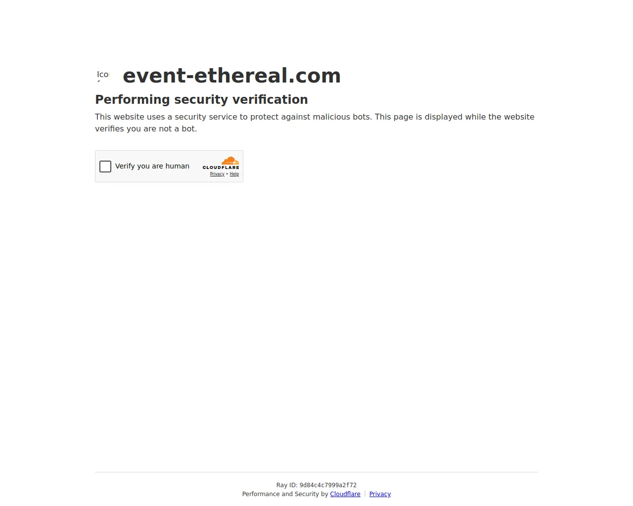 Screenshot of event-ethereal.com