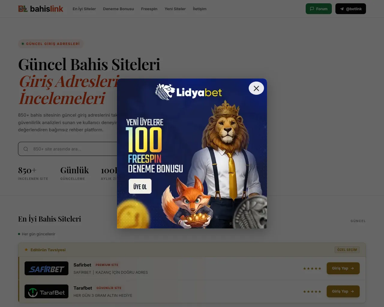 Screenshot of bahislink11.pro