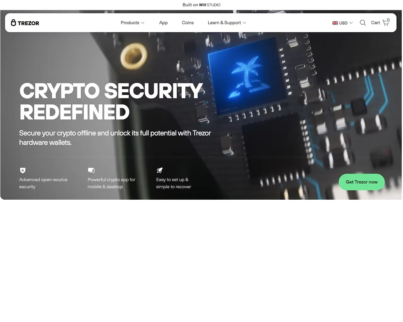Screenshot of io-started-treizr.wixstudio.com