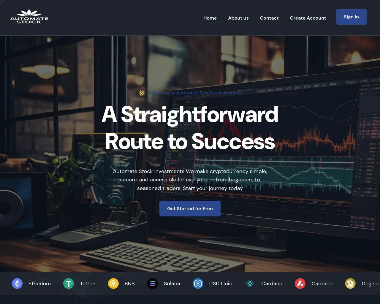 Screenshot of automatestockpro.com