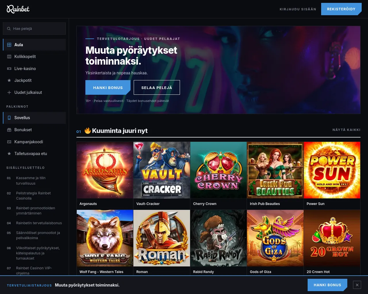 Screenshot of rainbet-fi.com