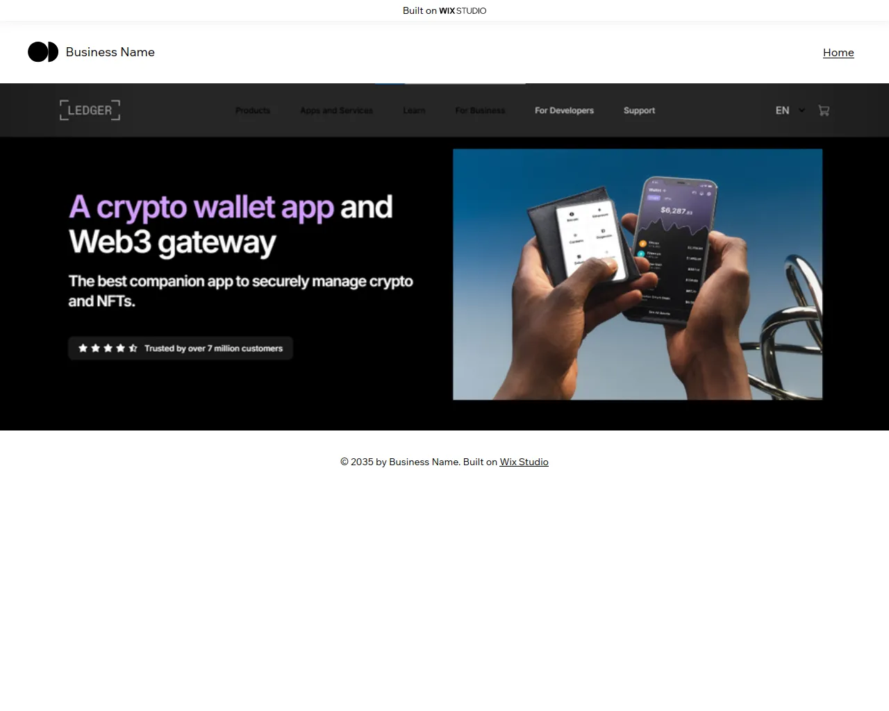 Screenshot of learnledxeio.wixstudio.com