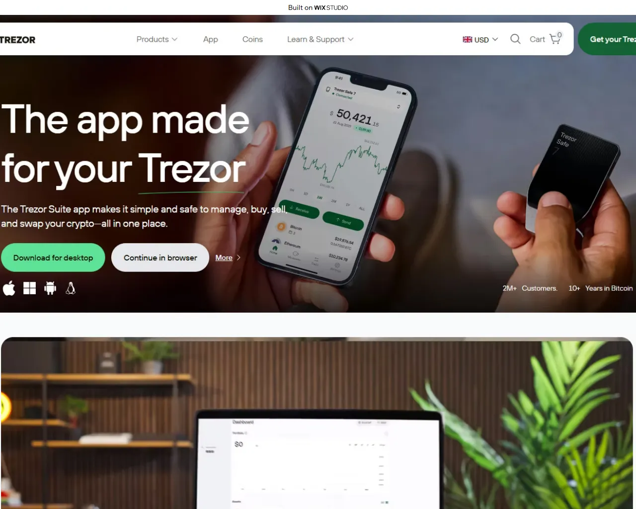 Screenshot of ladger-live-us.wixstudio.com
