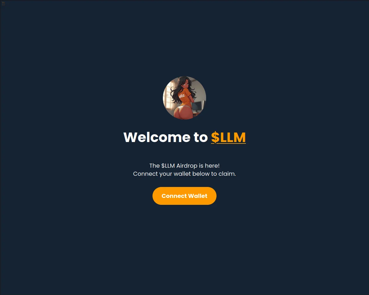 Screenshot of llm-coin.com