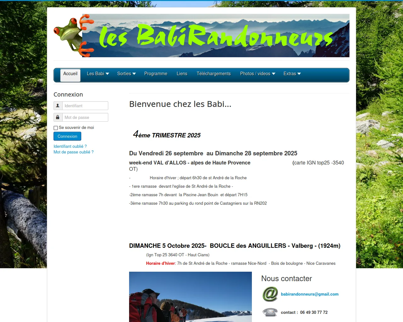 Screenshot of babirandonneur.org