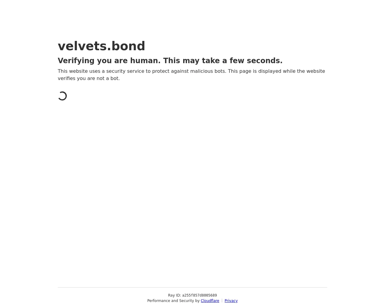 Screenshot of velvets.bond