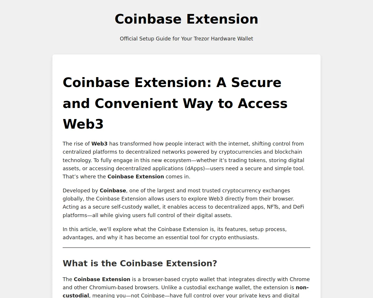 Screenshot of coinbase-extensio-n.pages.dev