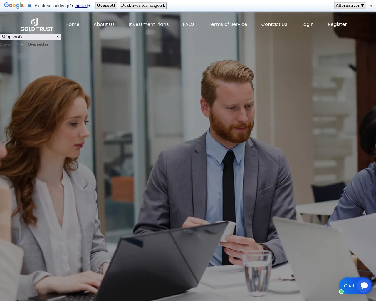 Screenshot of goldtrustltd.com