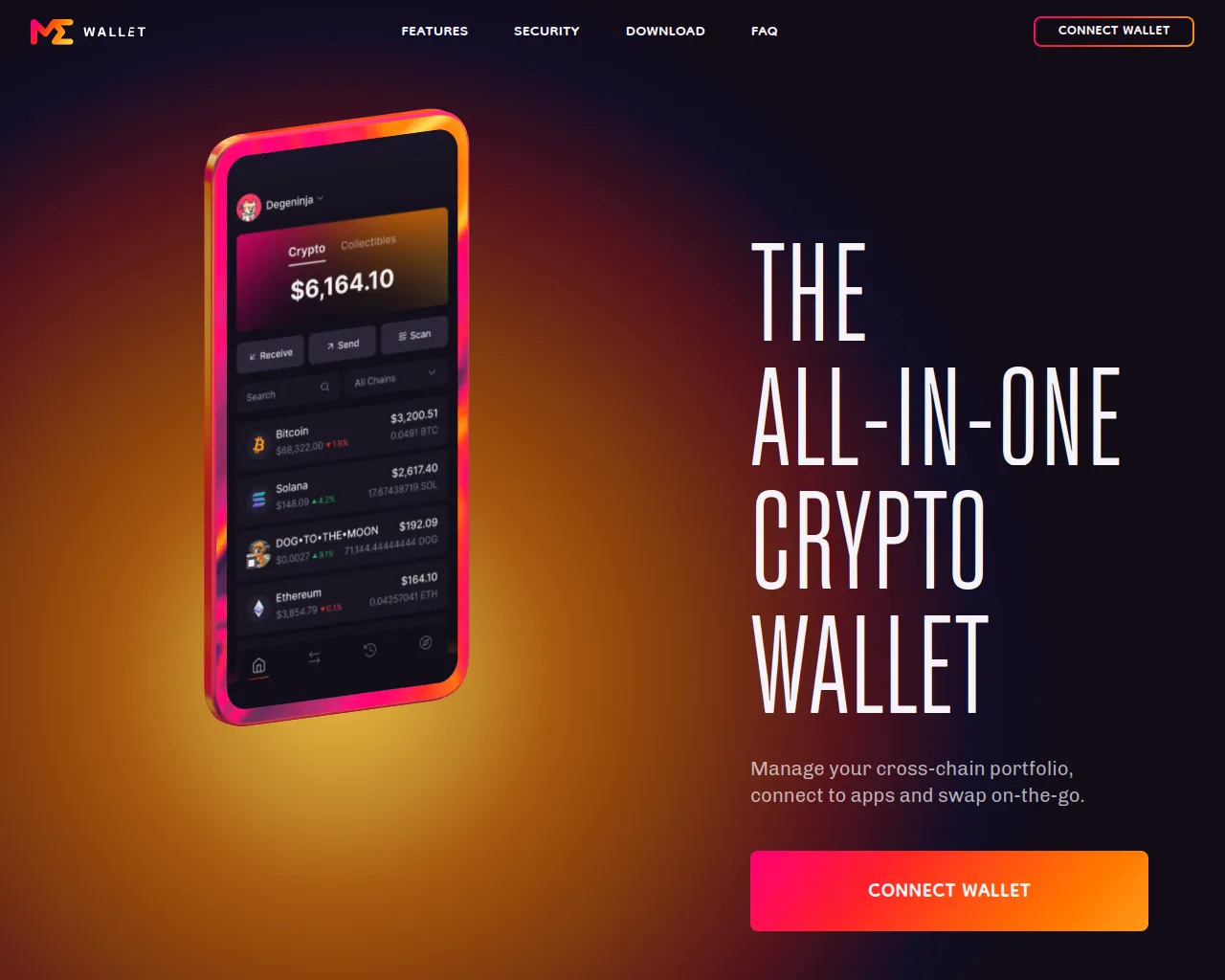 Screenshot of magic-eden-wallet.com