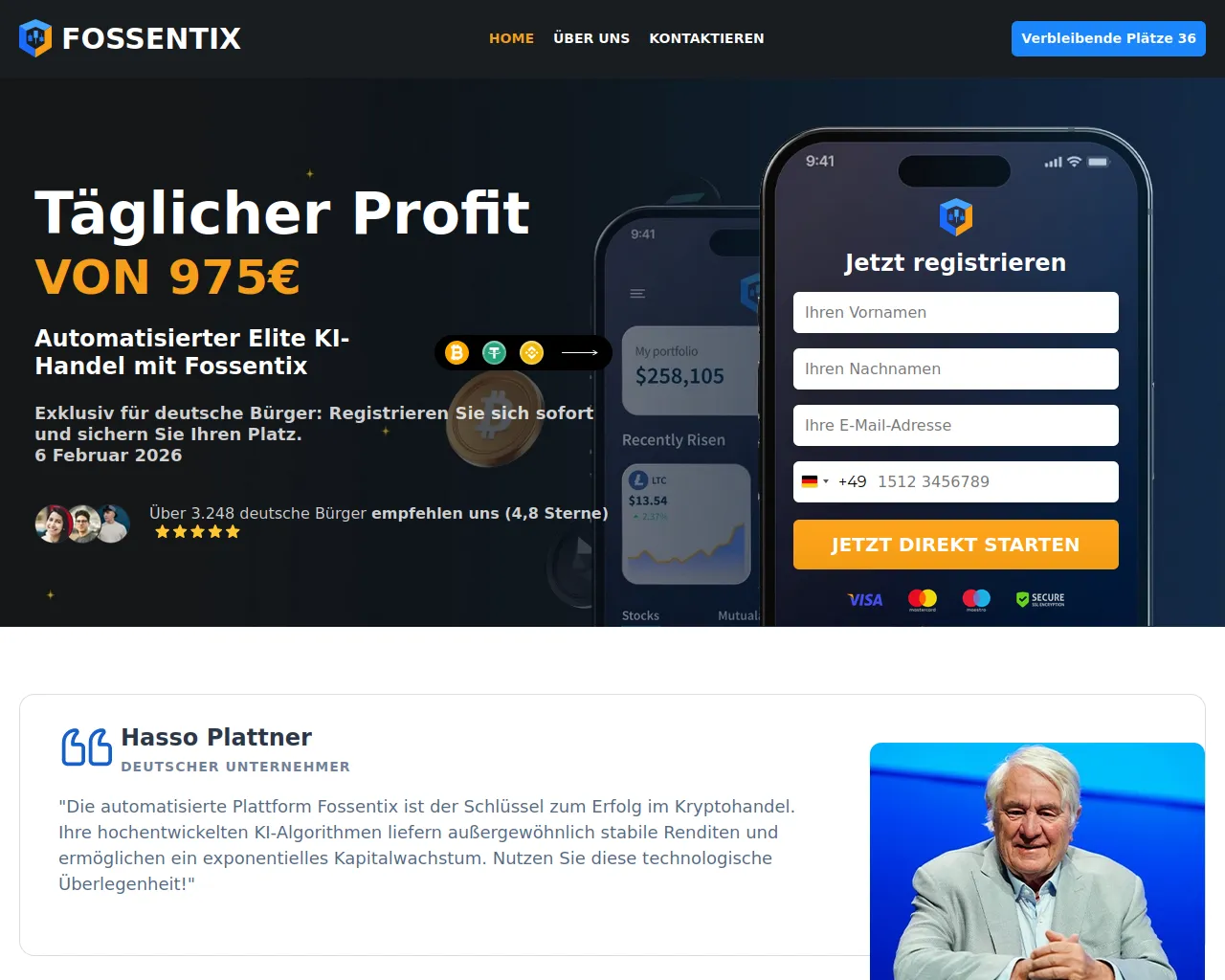 Screenshot of fossentix.net