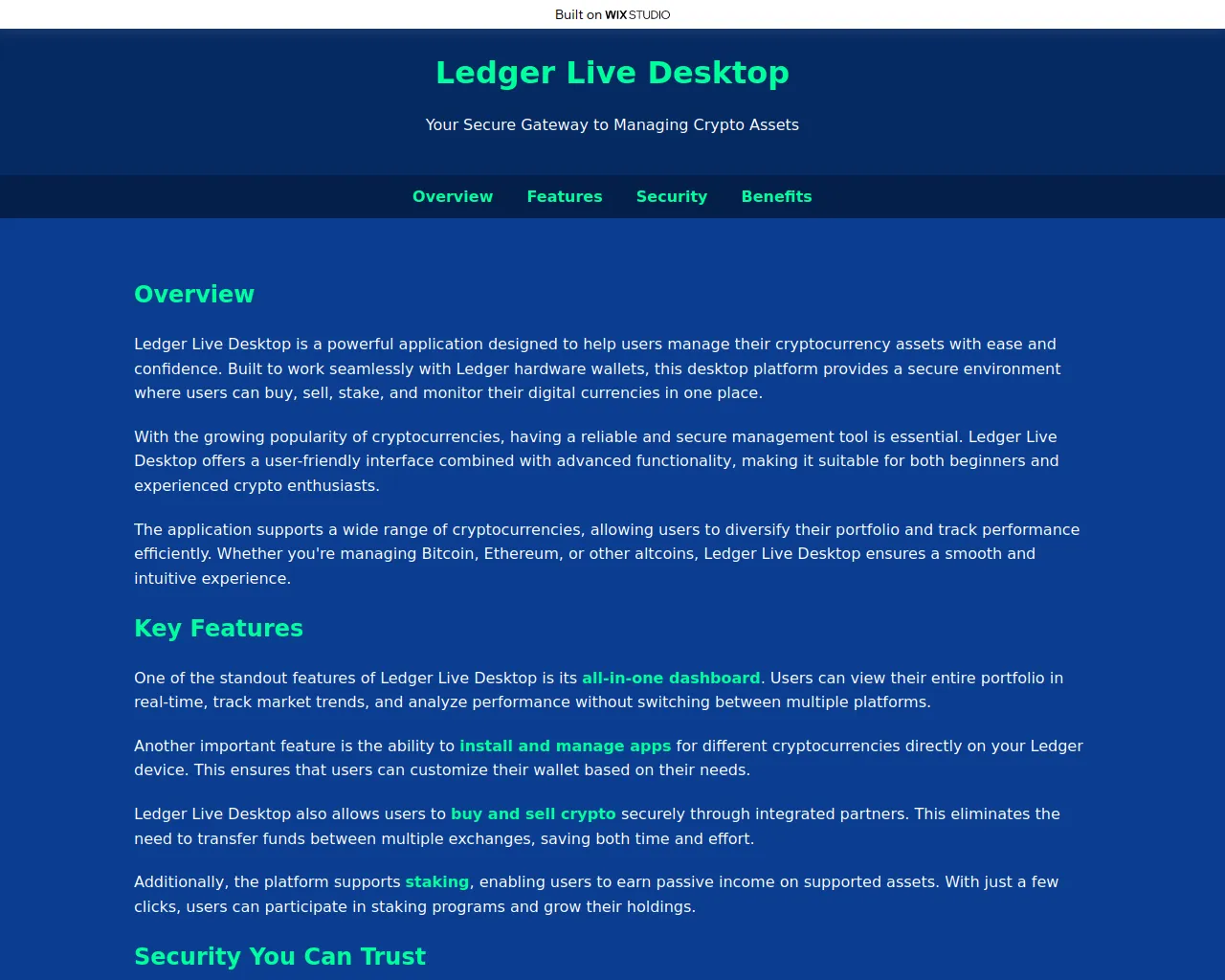 Screenshot of desktop-veiwpage.wixstudio.com