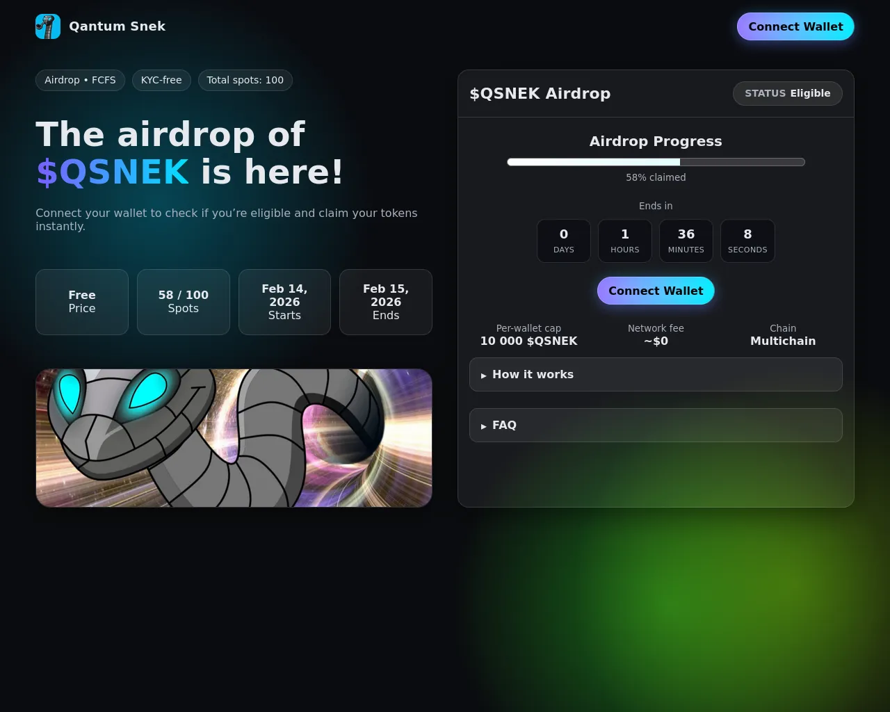 Screenshot of quantumsnek.xyz