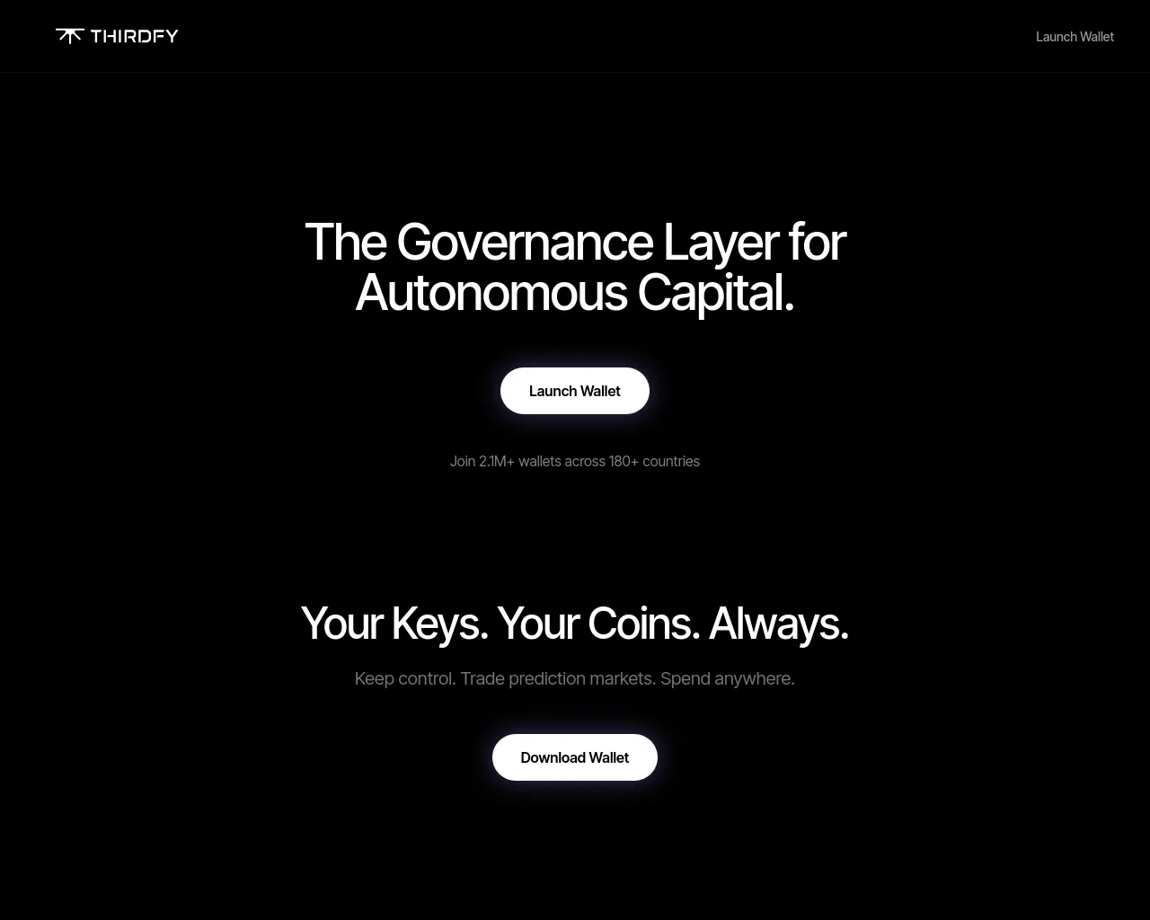 Screenshot of thirdfy-wallet.xyz