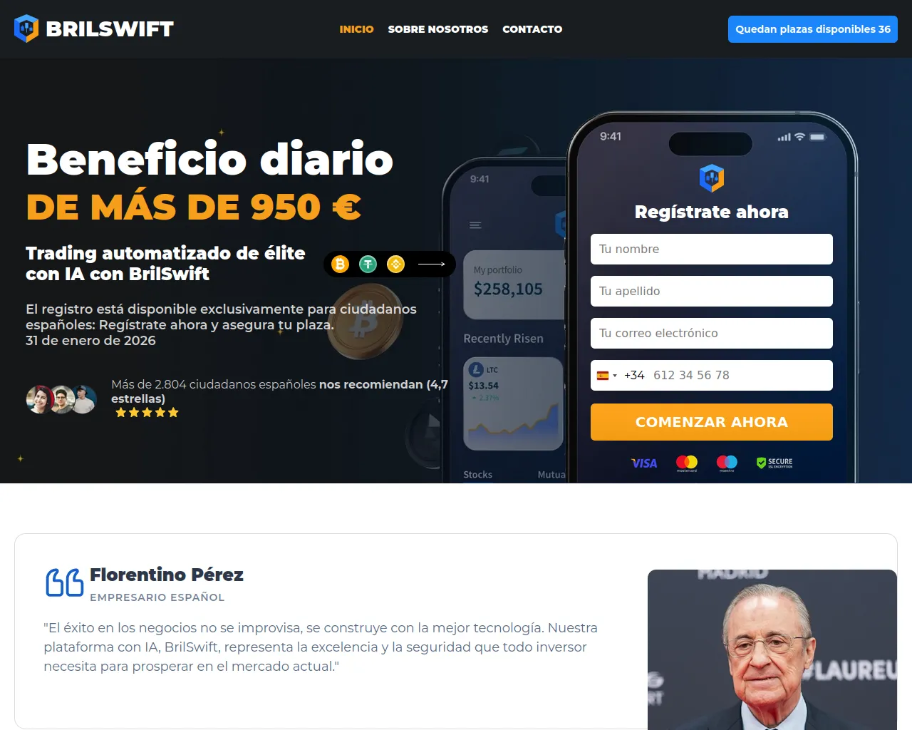 Screenshot of brilswift-ai.net