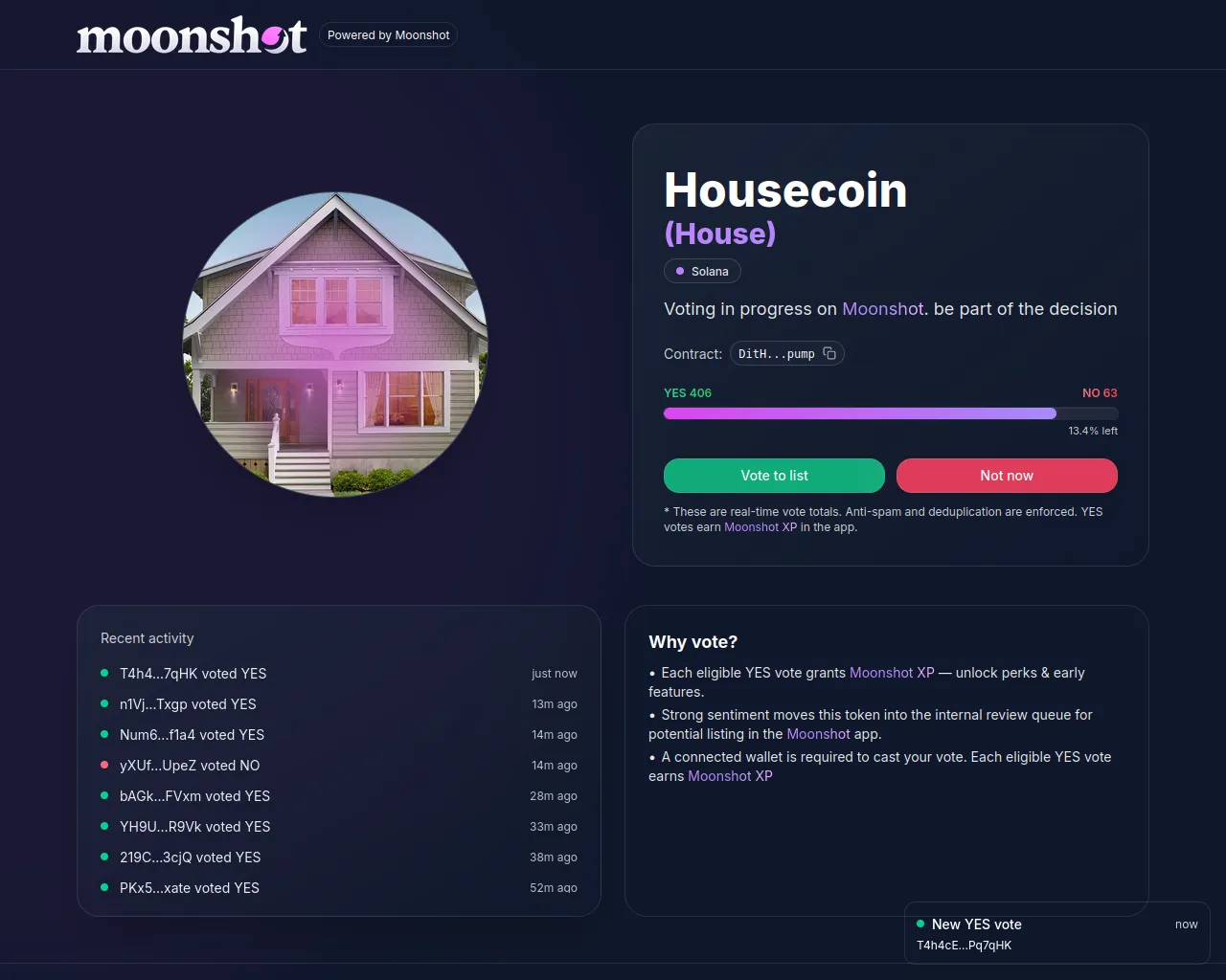 Screenshot of showcase-moonshot.xyz
