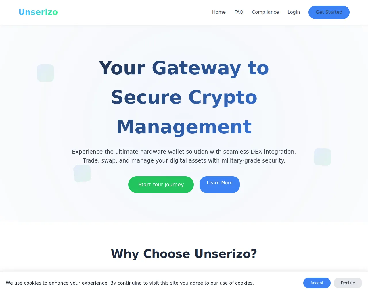 Screenshot of unserizo.co.com