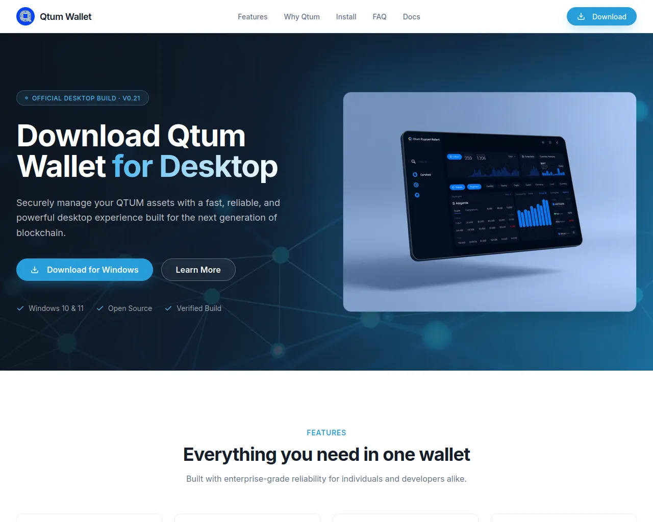 Screenshot of qtumdestopinstall.xyz