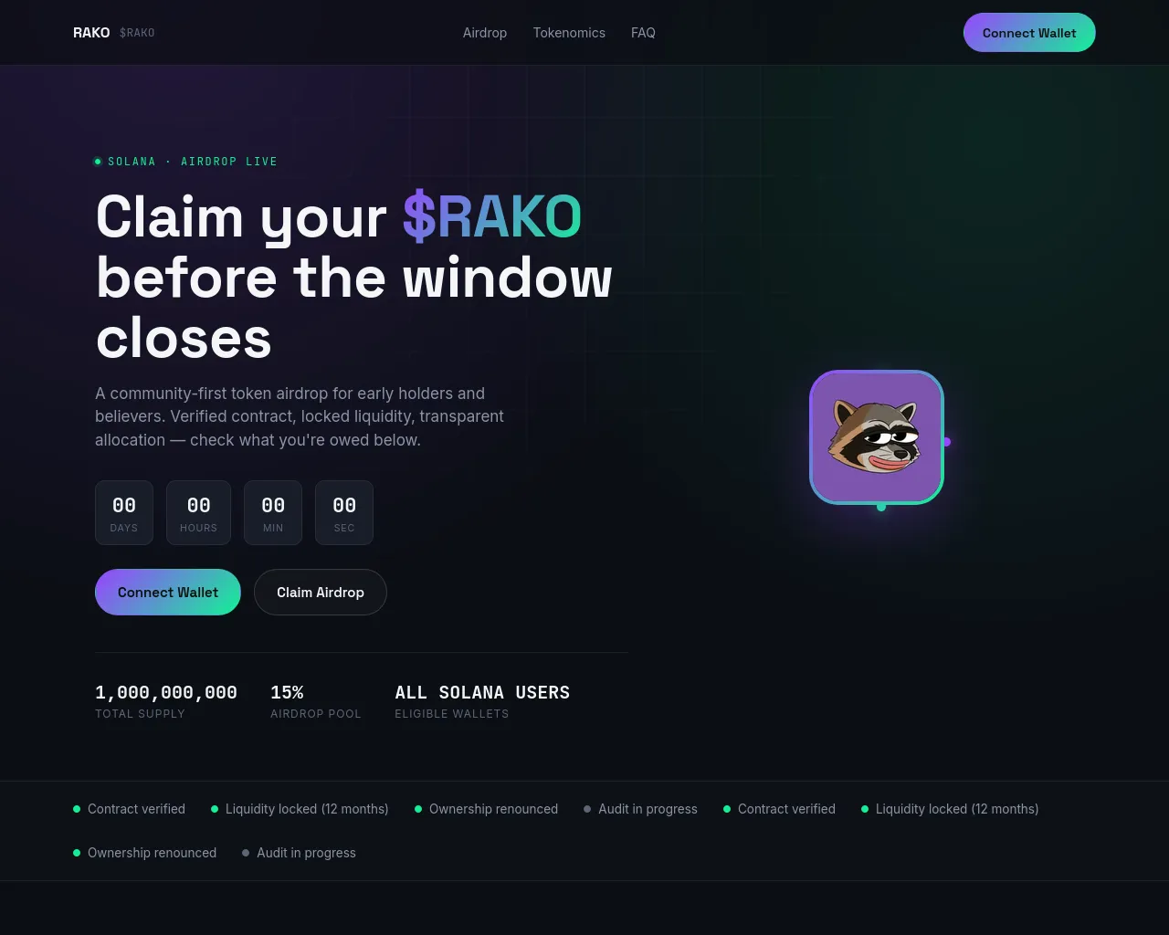 Screenshot of rako.free-meme.fun