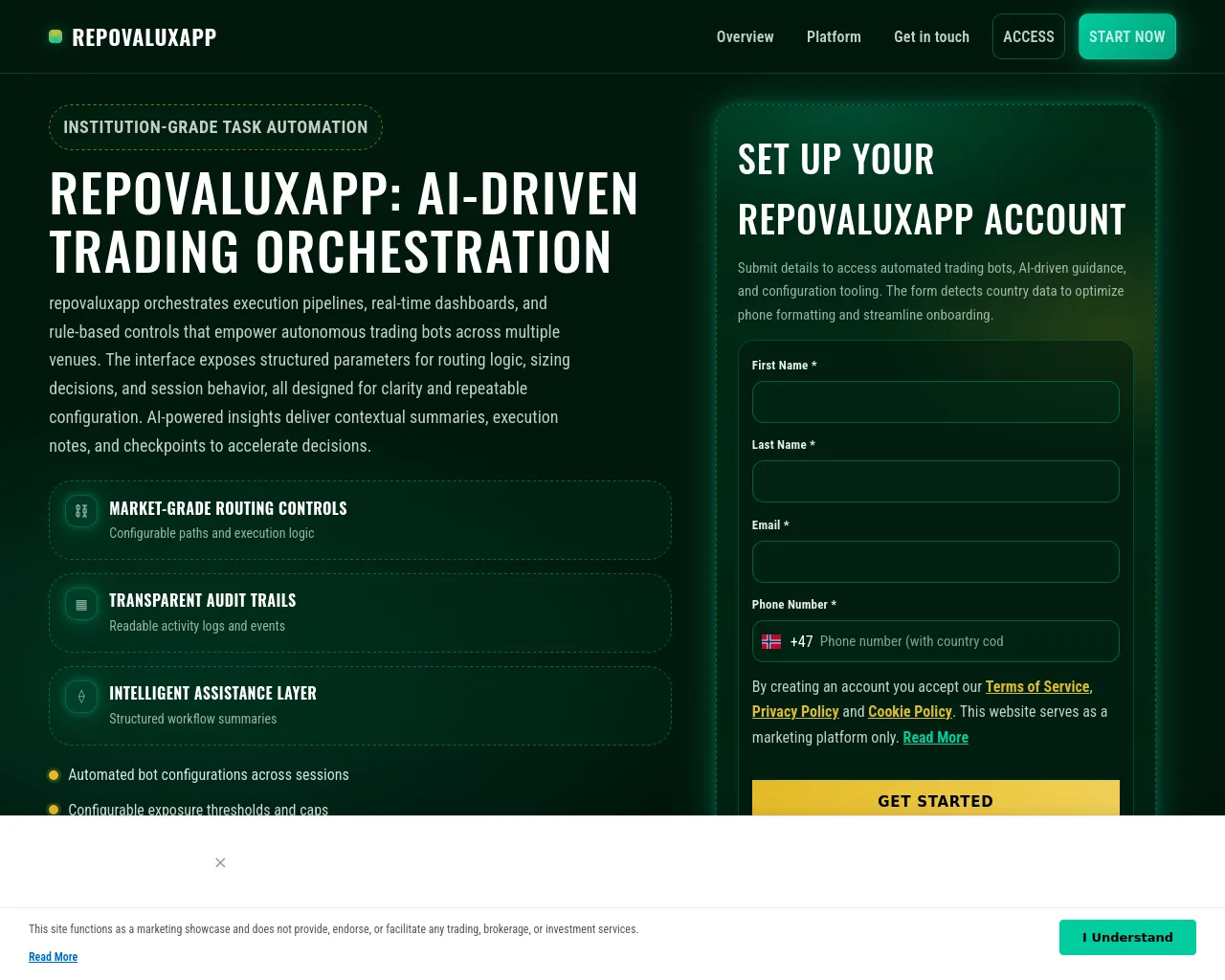 Screenshot of repovaluxappsolution.com