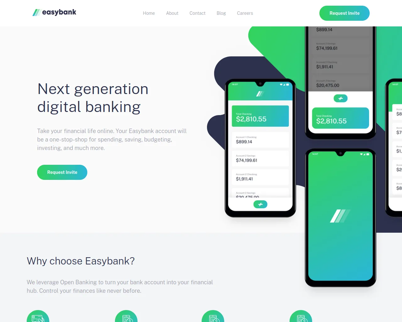 Screenshot of fem-easy-bank-mu.vercel.app